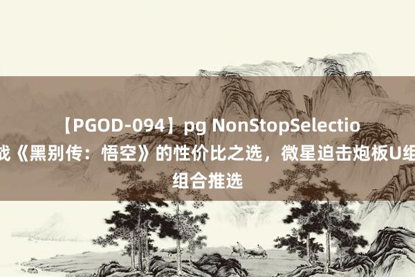 【PGOD-094】pg NonStopSelection 5 备战《黑别传：悟空》的性价比之选，微星迫击炮板U组合推选