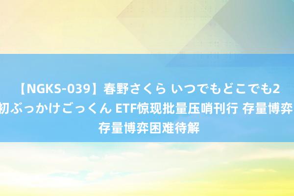 【NGKS-039】春野さくら いつでもどこでも24時間、初ぶっかけごっくん ETF惊现批量压哨刊行 存量博弈困难待解